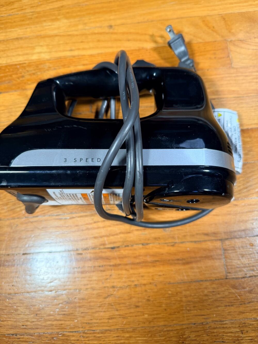 Mainstays 3-Speed Electric Hand Mixer Black – Mixer Only, No Beaters